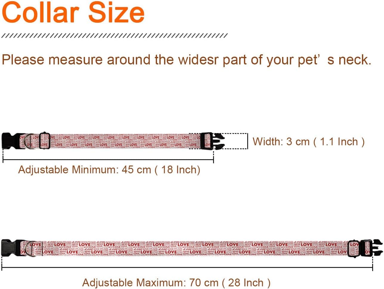 Red Love Letter Pet Collars Dog Collars Soft Elastic Neck Strap for Female Male Puppy Cats