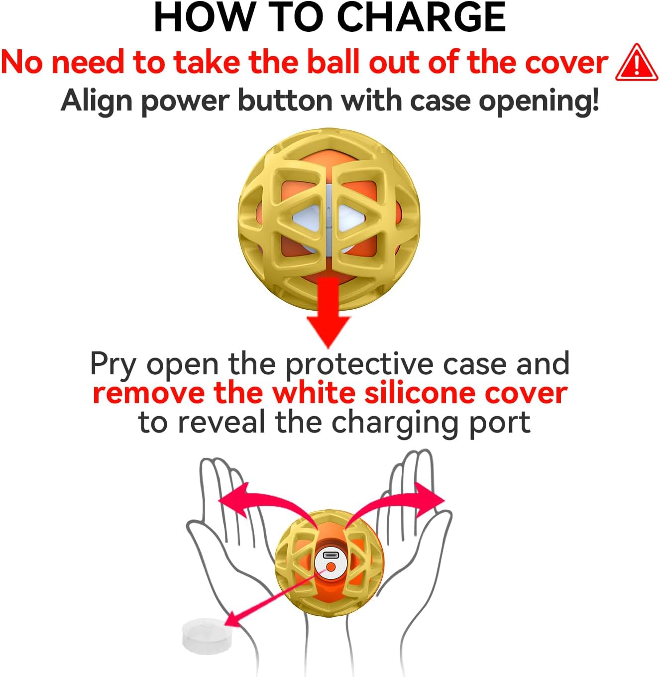 seagi Interactive Dog Toys – Durable Automatic Bouncing & Vibrating Interactive Dog Ball for Smart Play, Motion-Activated Moving Dog Toy for Small/Medium/Large Dogs,USB Rechargeable (Yellow)