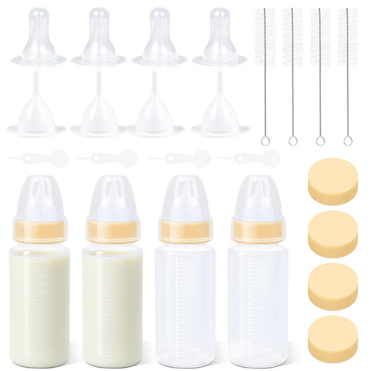 Puppy Kitten Nursing Bottle 5oz - Small Animal Feeding Kit with Nipples | Hand Feeding Supplies for Puppies, Kittens, Rabbits, Ferrets & Newborn Pets