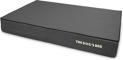 The Dog’s Bed Orthopedic Memory Foam Dog Bed, XL Grey & Black, Waterproof, Supportive Dog Bed with Replaceable Covers