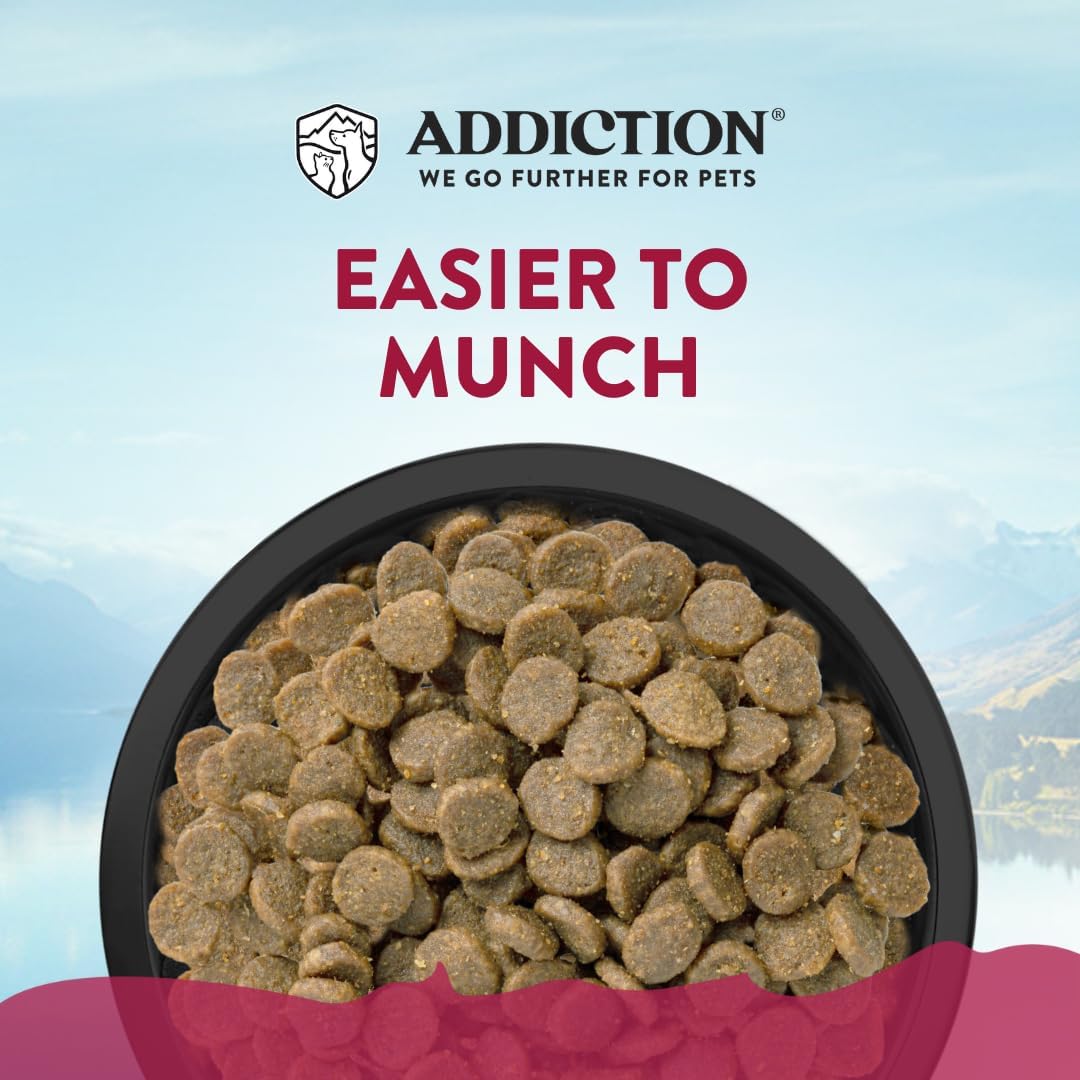 Addiction Viva La Venison Grain-Free Dry Dog Food for Small Breeds All Life Stages, Venison Dog Food, Gluten-Free Kibbles for Small Dogs – Made in New Zealand –3.3lb