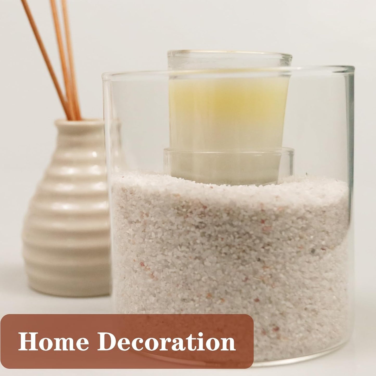 Silica Gravel, Multi-Purpose Mini White Silica Sand for Fire Pits, Aquariums and Landscaping, 11LB