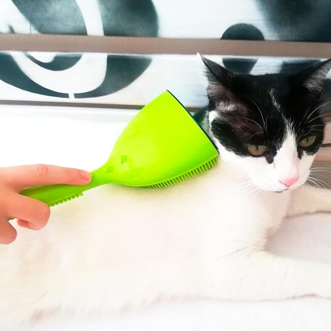 Michel Mercier Pet Detangling Brush - Fine or Normal Fur - Cat & Dog Brush for Grooming, Detangling & Deshedding - 1 pc