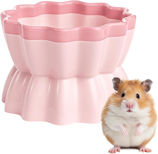 mini&moe Hamster Food Bowl - Ceramic Guinea Pig Bowl Anti-Turning Small Pet Food Feeding Dish for Rabbit Rat Gerbil Mouse Chinchilla
