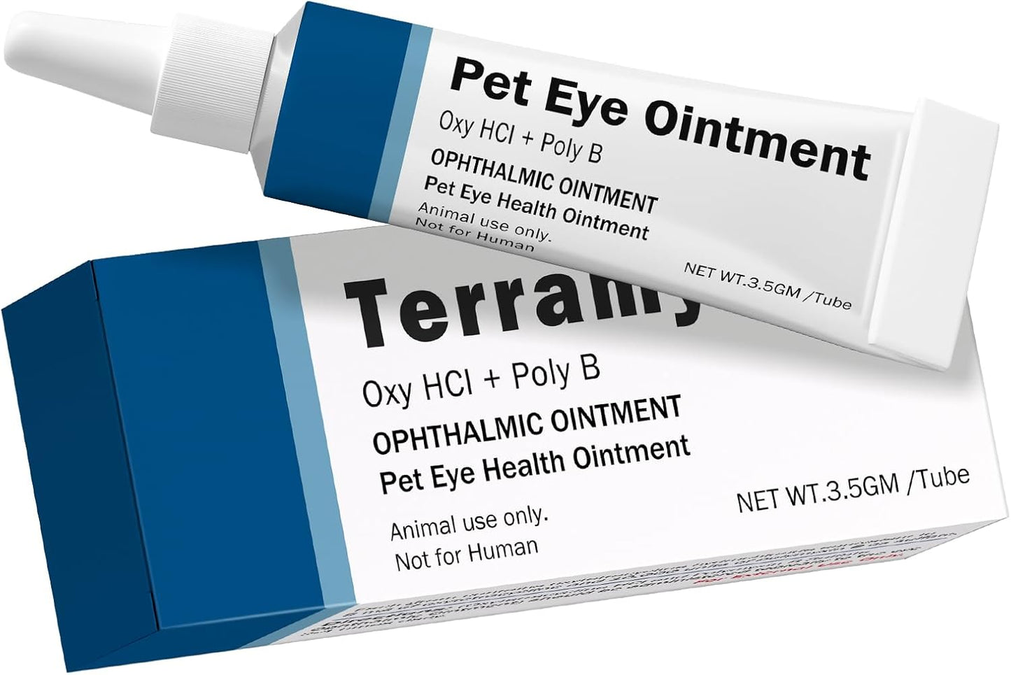 Pet Health Eye Ointment for Cats, Dogs, Cattle, Sheep, Horses, Birds and Puppies, Kitten - 1 Tube 3.5g(1/8oz)