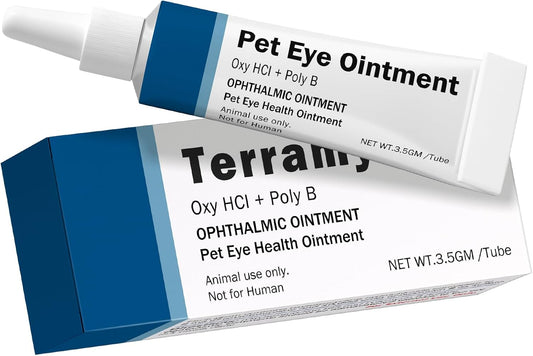 Pet Health Eye Ointment for Cats, Dogs, Cattle, Sheep, Horses, Birds and Puppies, Kitten - 1 Tube 3.5g(1/8oz)