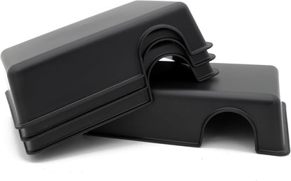 Reptile Hide Box Snake Hide Feel Secure and Safe, Gecko Hide (Black, Large 4 pcs)