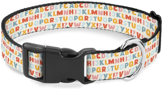 Alphabet Word Letters Pet Collars Dog Collars Soft Elastic Neck Strap for Female Male Puppy Cats