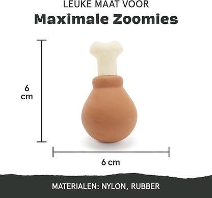 Barkbox Super Chewer Tough Dog Chew Toys for Aggressive Chewers, Dental Stimulating (Turkey - Large)