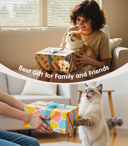 Cat Toys with[5000mg A+Natural Catnip &Silvervine] [Baby Grade] Interactive Soft Chew Kicker Cat Toys for Indoor Cats & Kittens, [Crinkle &Bell] Fish Sound Toy, Drives Bored Cat Crazy with Fun