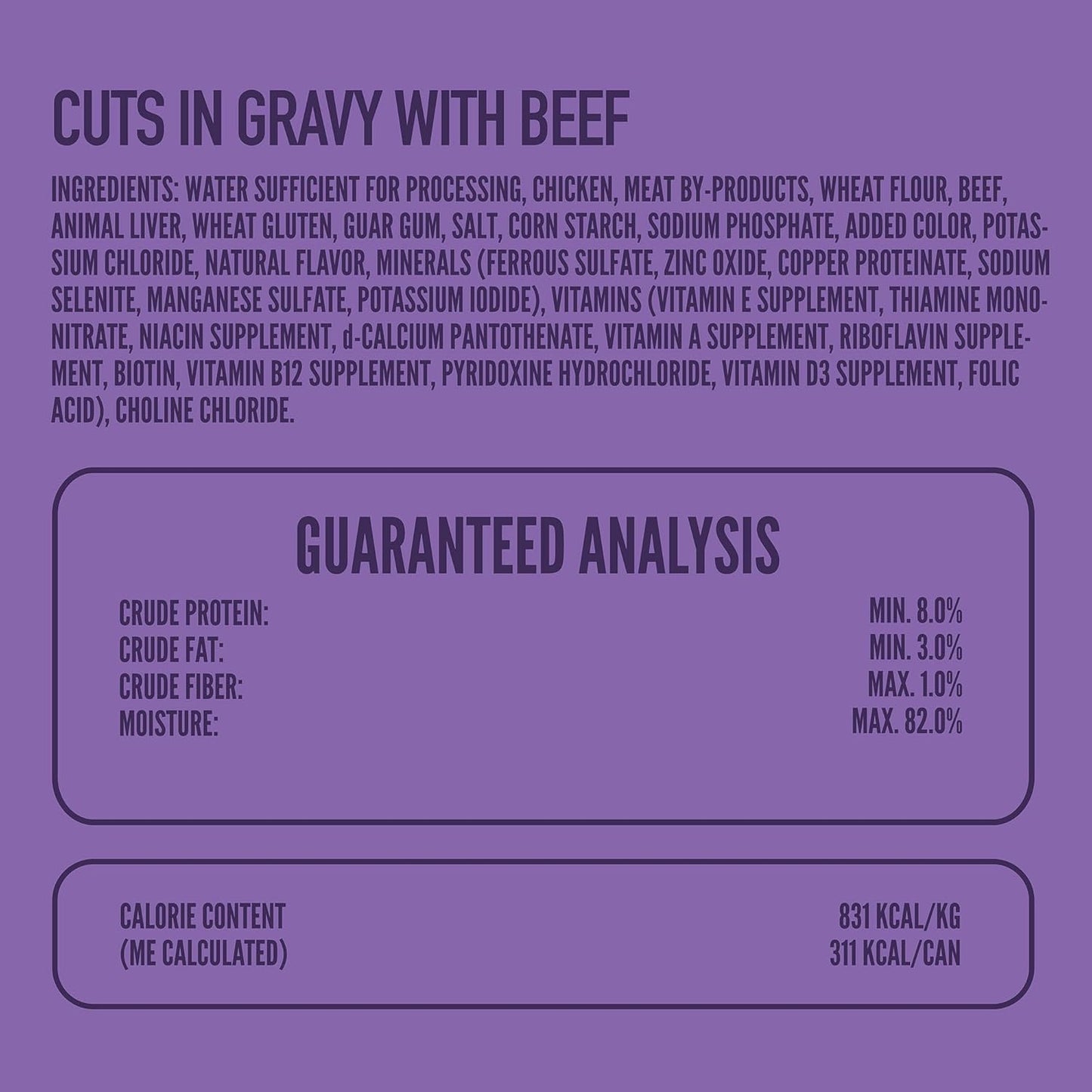 A Strong Heart Wet Dog Food, Cuts in Gravy with Beef - 13.2 oz Cans (Pack of 12), Made in The USA with Real Beef