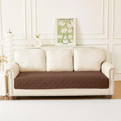 hyha Waterproof Dog Bed Blanket, Soft Pet Blankets, Waterproof Couch Cover for Dogs, Reversible Sofa Covers Washable for Furniture (30x70 Inch, Brown/Beige)