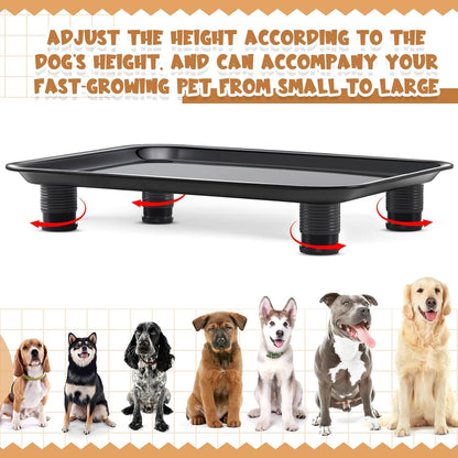Marsui Ant Proof Cat Dog Bowl Tray - Waterless, Height Adjustable Legs for Pet Neck Comfort No Pest Pet Food Feeding Station, Kitchen Sweets & Trash Ant Barrier(43mm-75mm)