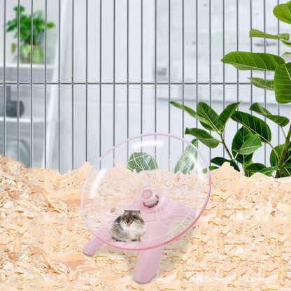 Wontee Hamster Water Bottle Water Dispenser Hamster Silent Exercise Running Wheel for Dwarf Hamsters Gerbil Mice (Pink, 125ML)