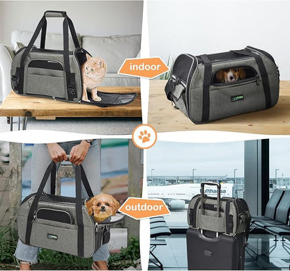 JESPET Soft-Sided Kennel Pet Carrier for Small Dogs, Cats, Puppy, Airline Approved Cat Carriers Dog Carrier Collapsible, Travel Handbag & Car Seat