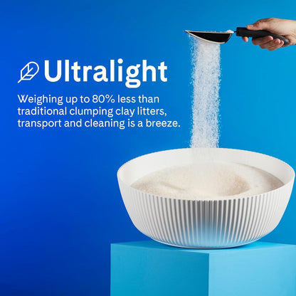 PrettyLitter Health Monitoring Cat Litter (Lotus Flower, Non Clumping) | Lightweight & Low Tracking, Color Changing Silica Gel Crystals, Advanced Odor Control — 6 Lbs, Pack of 1 (One Month Supply)