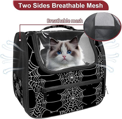 Spider Web 1 (2) Pet Carrier Airline Approved Pet Carrier Bag Dog Carrier for Small Medium Cats Dogs Puppies Kitten