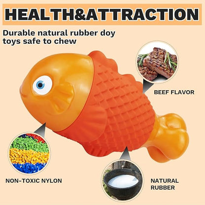 WinTour Indestructible Dog Toys for Aggressive Chewers, Tough Chew Toys for Medium & Large Breeds, Squeaky and Durable Chewers for Large Dogs