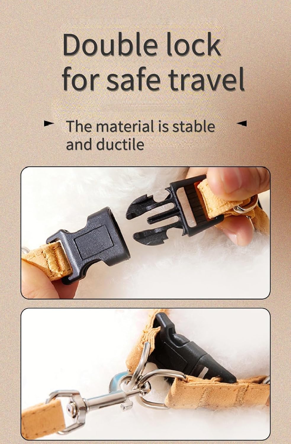 Rabbit Harness and Leash - Adjustable Bunny Harness Escape Proof for Walking Runnig Hiking Camping Outdoor - Cute Small Animal Harness Leash Set (Medium,Yellow)