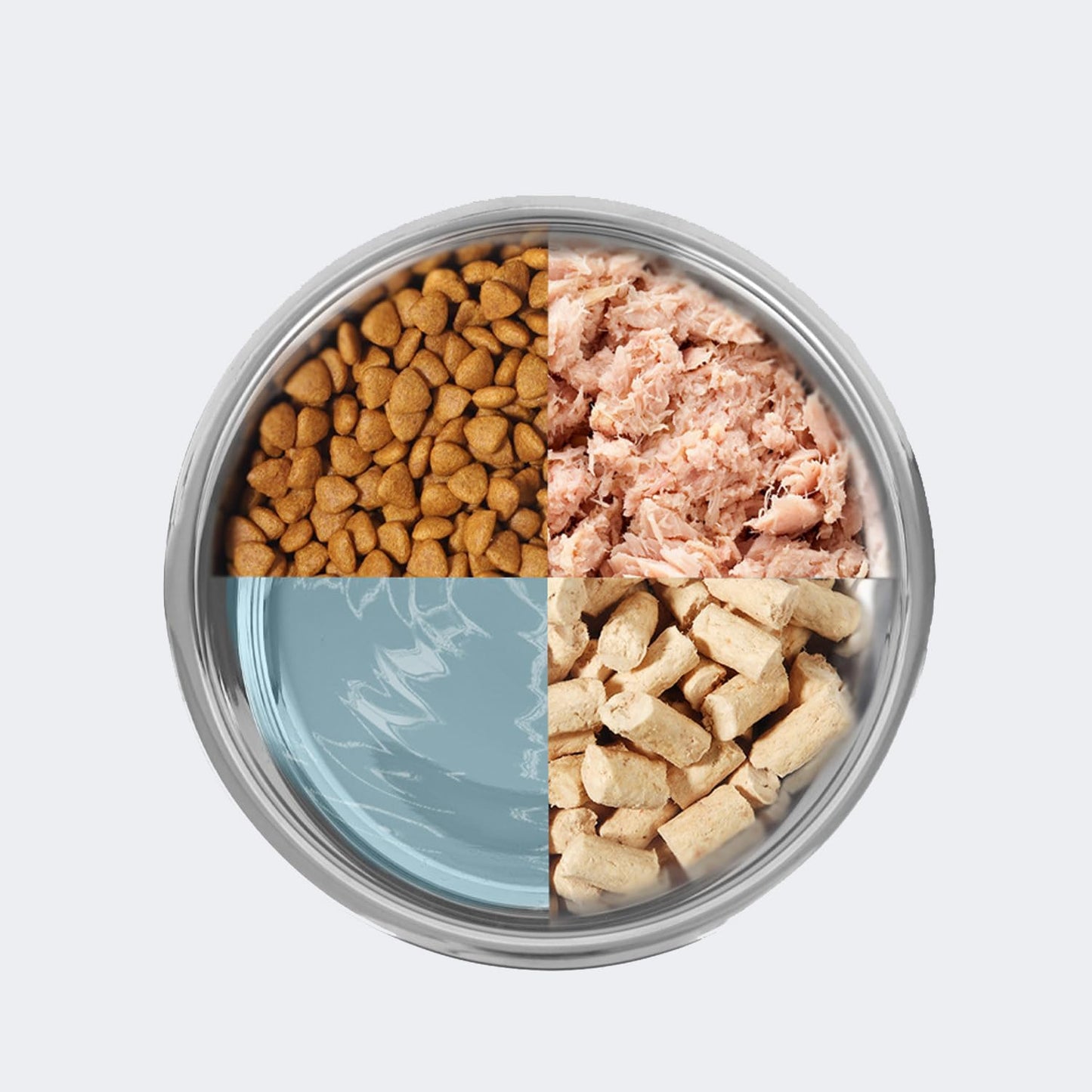 YINGFAN Dog Bowls 2 Pack Durable Heavy Duty Stainless Steel Dog Bowls Non-Slip Basic Bowl for Dogs with Rubber Base (Holds 7 Cups)