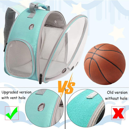 Guinea Pig Backpack, Space Capsule Bubble Window Small Animal Backpack for Guinea Pig, Bird Bunny Rat