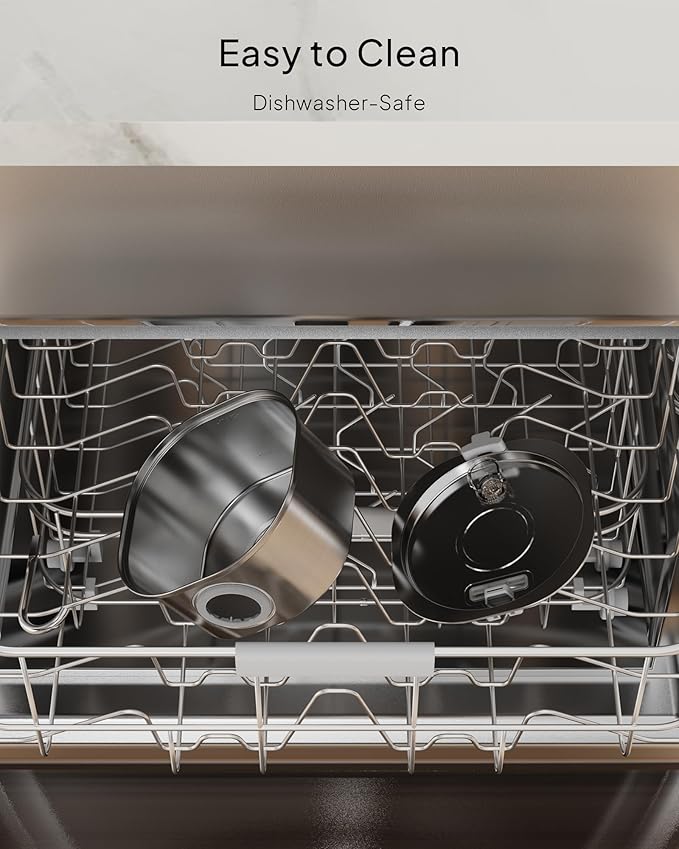 PEKTACO Cat Water Fountain, Pet Water Fountain for Cats/Dogs Indoor, Stainless Steel Cat Drinking Fountains with Water Level Window and 6 Filters + 6 Sponges(3.2L/108oz)