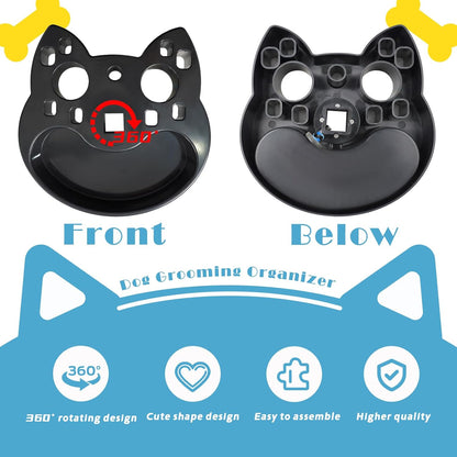 Dog Grooming Organizer – Adjustable Beauty Tools Organizer & Pet Grooming Storage Rack for Scissors, Brushes & Accessories