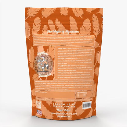 Mycelium Premium Millet – Organic, Non-GMO, High Nutritional Value Bird Food for Lovebirds, Sourced from Local USA Farms, Sustainable Farming, 5 lbs