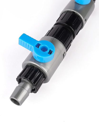 LANDEN Double Tab Connector for Aquarium, Canister Filter Hose Connector, Fish Tank Water Flow Control, Quick Release Valve, (1/2"(12/12mm))