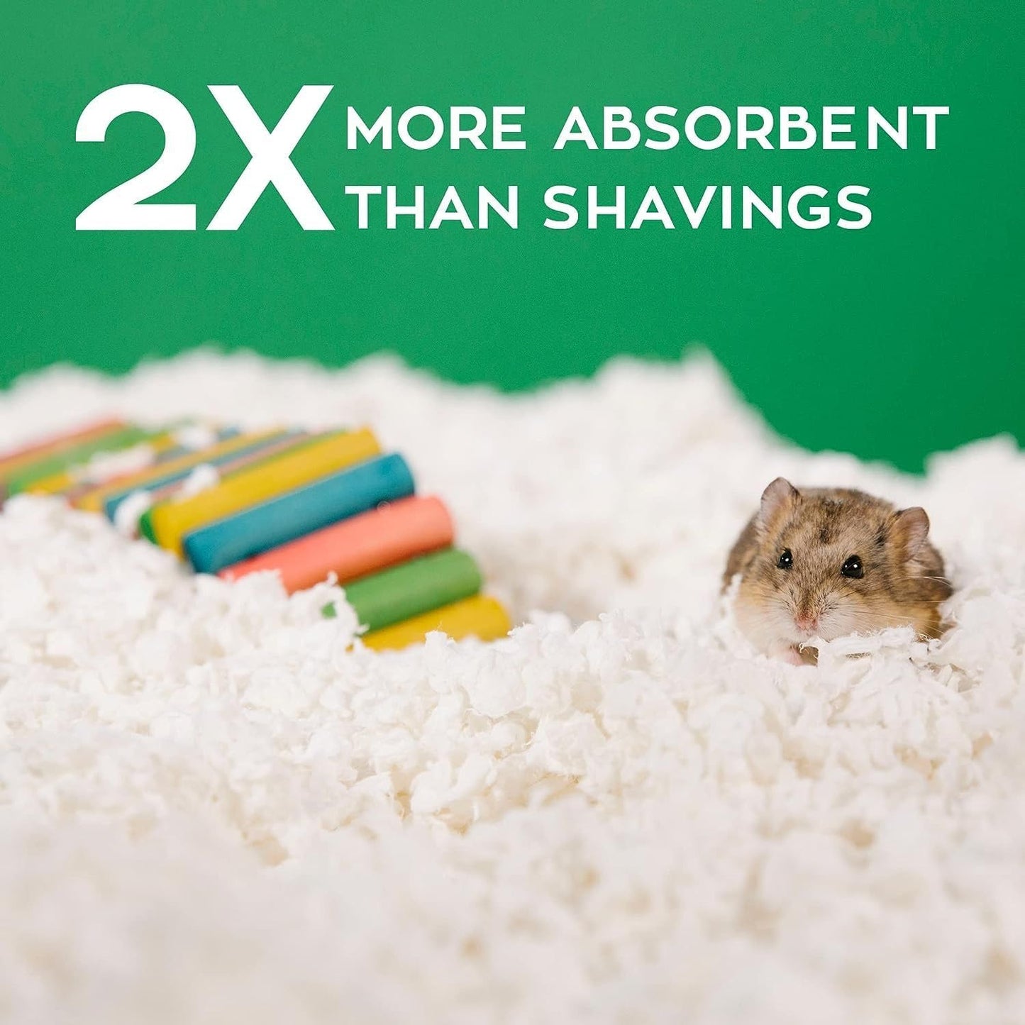 Carefresh 99% Dust-Free White Natural Paper Small Pet Bedding with Superior 10 Day Odor Control & Absorption, for Guinea Pigs, Hamsters, Rabbits, & Rats, 60 L