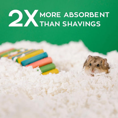 Carefresh 99% Dust-Free White Natural Paper Small Pet Bedding with Superior 10 Day Odor Control & Absorption, for Guinea Pigs, Hamsters, Rabbits, & Rats, 60 L