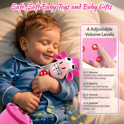 Talking Dancing Giraffe Toy,Personalized Baby a Shower Gifts for Girls, Top 100 Baby Toys Tummy Time Singing,Xmas Perfect Pink Babies Stocking Stuffers Kids 2025 Best Christmas Unique Gifts