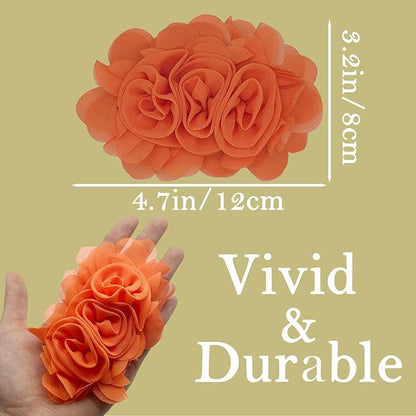 6 PCS Dog Collar Flowers, Multi-Color Pet Bow Ties Flower, Sliding Pet Collar Grooming Accessories for Puppy Small Medium Large Dogs Kitten Cats Rabbits