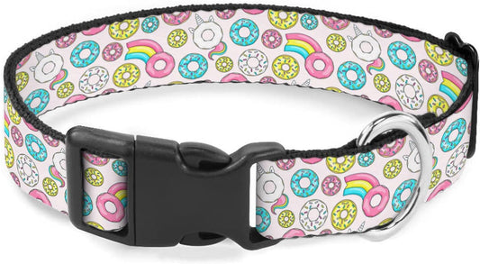 Colorful Donuts Dog Collar Pet Neck Strap for Small Medium Large Dogs Soft Adjustable Buckle