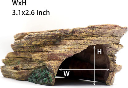 Turtle Basking Platform Shale Scape Step Ledge, Reptile Cave Hideout Turtle Tank Accessories Decorations, Great for Reptiles, Amphibians, Leopard Gecko, Bearded Dragons, Lizard, Frogs