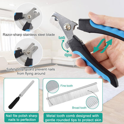 Dog Grooming Hammock, Dog Grooming Harness for Small Dogs, Dog Hanging Harness for Nail Trimming with Pet Nail Clippers Nail Trimmers Grooming Scissors, Dog Grooming Sling