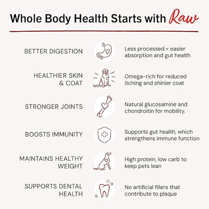 Stella & Chewy's Freeze-Dried Raw Dinner Patties - Surf 'N Turf Salmon & Beef Recipe - High Protein Grain-Free Puppy & Dog Food - Perfect For Picky Eaters - 14 oz