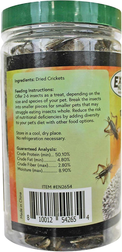 Cricket Crunch (1.6 oz) - All Natural Healthy High Protein Insect Treat - Chickens, Birds, Hedgehogs, Bluebirds, Reptiles, Sugar Gliders, Opossums, Skunks, Lizards, Fish, Turtles, Amphibians (1.6 oz.)