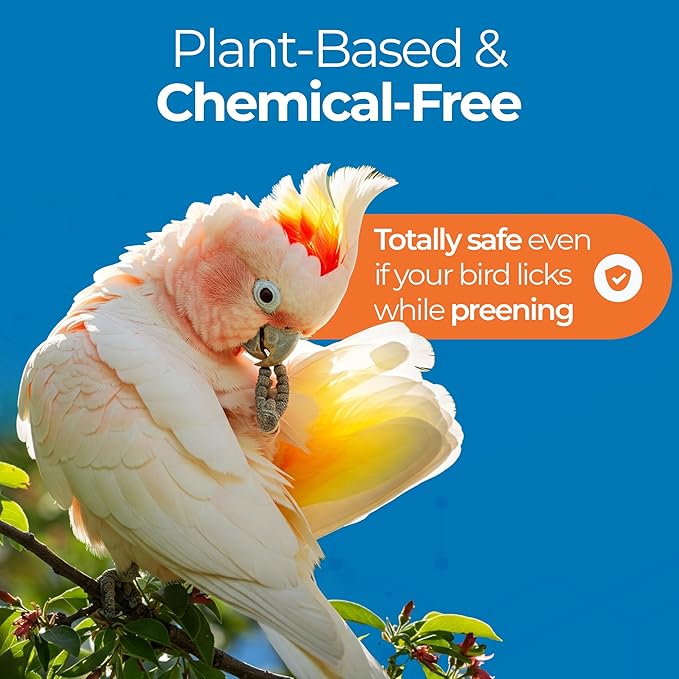 UnRuffledRx Aloe Vera Bird Spray for All Birds – Soothes Itchy Skin & Feather Plucking – 8oz Odor-Free Mist, Safe if Ingested, Daily Use Bird Mist, Softens Feathers, Natural Formula – Made in USA