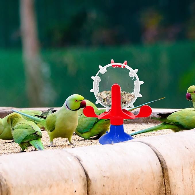 Oooct Bird Foraging Toys, Parrot Rotating Feeders, Bird Chewing Toys, Bird Enrichment Toys, Bird Cage Accessories, Suitable for Birds Parrots Parakeets Cockatiels Conures Lovebirds