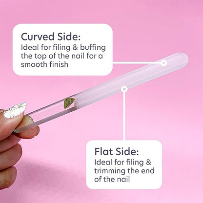 Bona Fide Beauty Pet Nail File Made of Czech Glass, Quiet and Painless Pet Nail Filer for Small Dogs, Cats, Birds, and Rabbits