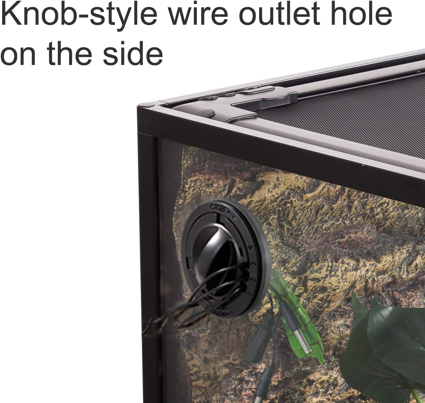 REPTI ZOO 67Gallon Reptile Large Terrarium Upgrade Glass Front Opening Tank Sliding Door with Screen Ventilation Reptile Terrarium About 48" x 18" x 18"(Knock-Down)