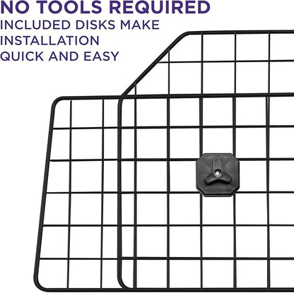 Pawple Dog Car Barrier for SUV's, Cars, Vehicles, & Trucks, Adjustable Large Pet Divider, Heavy-Duty Wire Mesh- Universal Fit