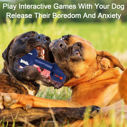 Dog Chew Toys for Aggressive Chewers,Food Grade Non-Toxic Dental Pet Toy,Tough Durable Indestructible Dog Toys for XSmall Dogs.Blue（5IB-8IB）
