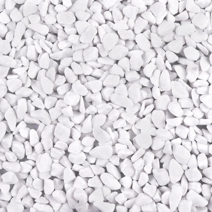 5lb River Rocks Polished Silica Gravel for Plants Garden, Decorative Pebbles Ideal for Fish Tank, Vases, Succulents, Crafting, Home Decor and Garden Landscaping, Snow White(0.2-0.3”)