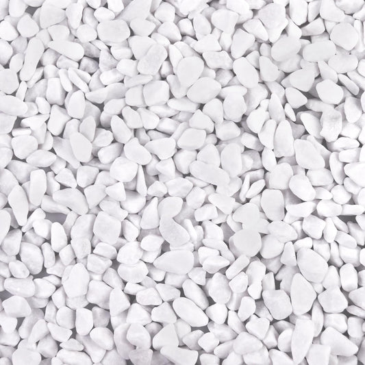 5lb River Rocks Polished Silica Gravel for Plants Garden, Decorative Pebbles Ideal for Fish Tank, Vases, Succulents, Crafting, Home Decor and Garden Landscaping, Snow White(0.2-0.3”)