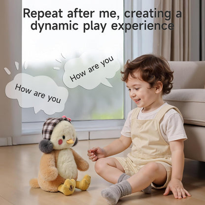 TUMAMA Dancing Talking Chicken Toy, Hug Me Kiss Me Electronic Pet Soft Plush Chick Toy, Singing, Recording, Repeating, Baby Toddler Interactive Toys for Boys Girls Gifts