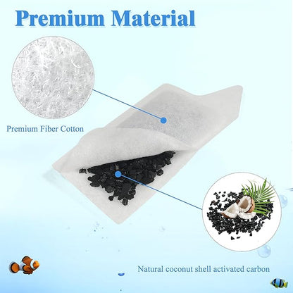 NewKe 10 Pack Small Replacement Cartridges for Tetra Whisper Small Fish Tanks Filter; S Size Filter Cartridge Refills for Aquarium Kits 3-10 Gallons Fish Tanks and for small tanks and filters