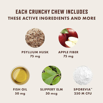 Rocco & Roxie Hairball Treatment for Cats, Cat Hairball Remedy, Crunchy Treats for Cats with a Creamy Center, Furball Control, Chicken Flavored Hair Ball Relief for Cat, Made in USA, Over 300 Chews