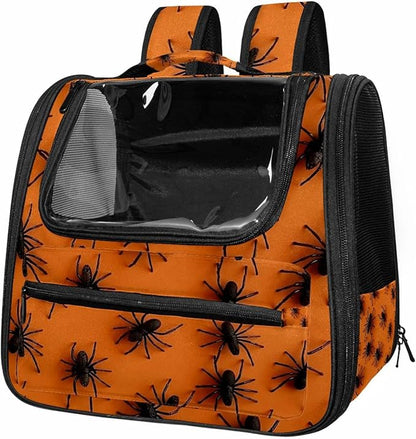 Spiders Pet Cat Backpack Carrier for Kitty Small Dog, Ventilated Pet Carrier Bag for Car, Walking, Hiking, Outdoors